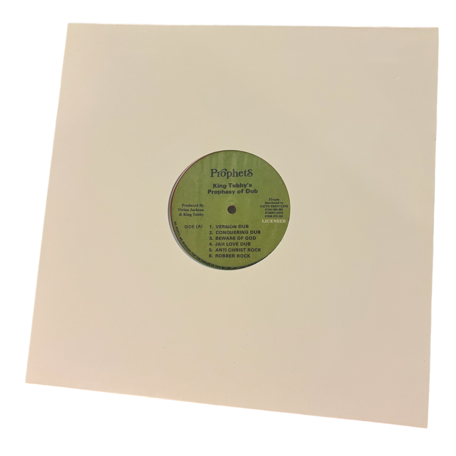 Yabby You – King Tubby's Prophesy Of Dub | LP