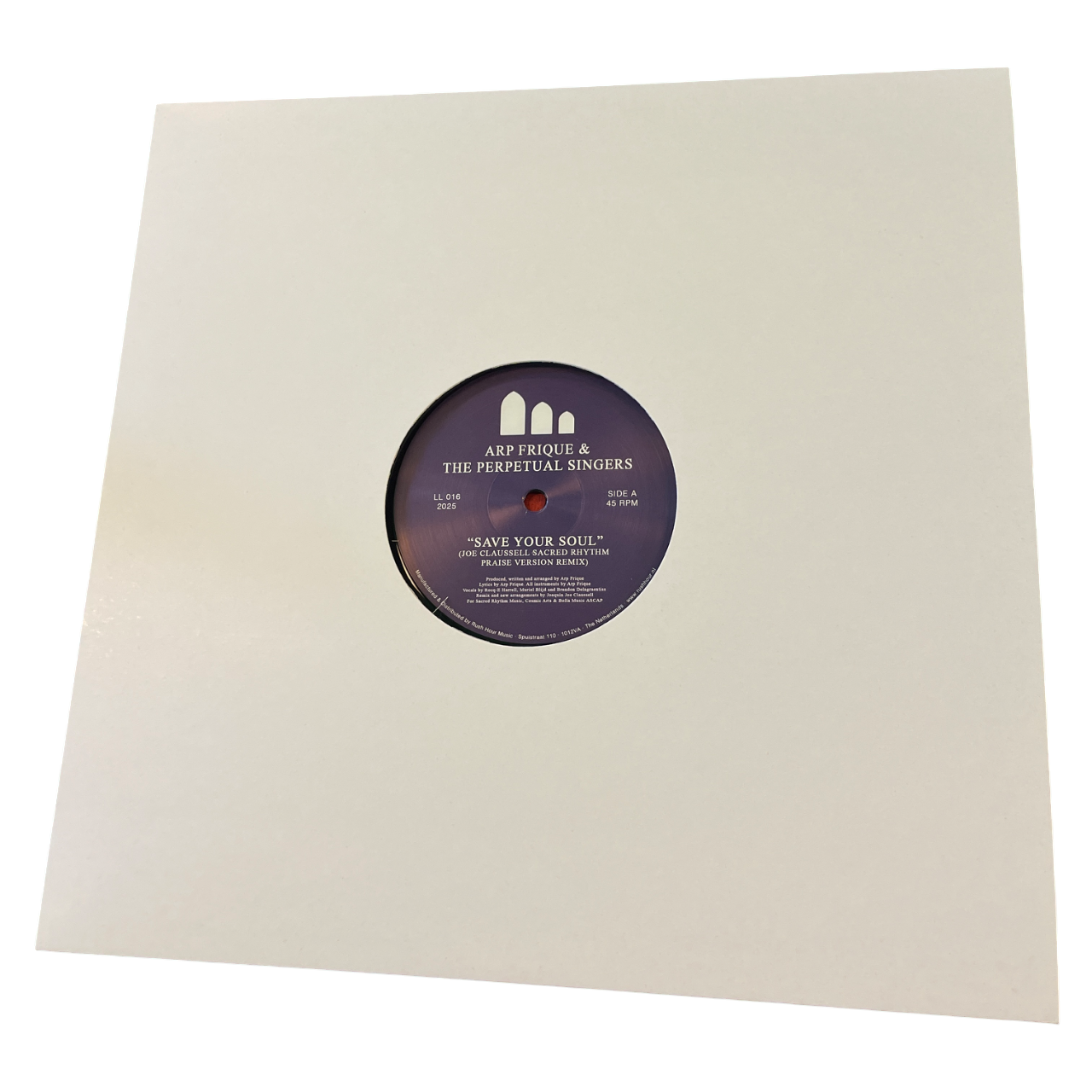 Arp Frique & The Perpetual Singers - Save Your Soul (Joe Claussell Sacred Rhythm Praise Version Remix) | 12''