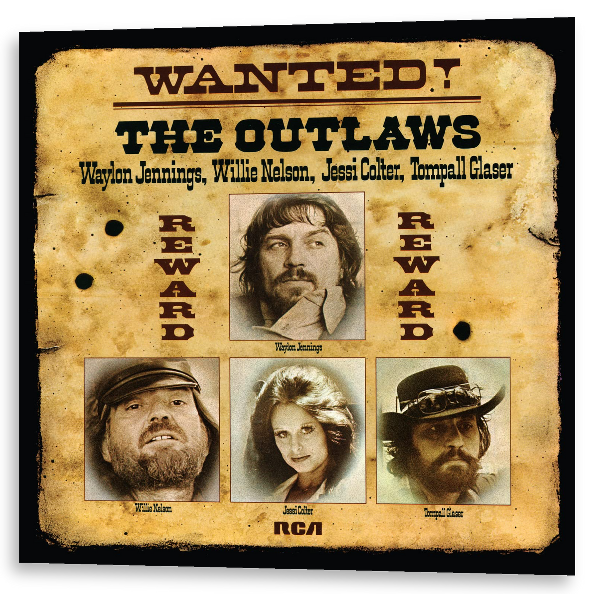 Waylon Jennings, Willie Nelson, Jessi Colter, Tompall Glaser Wanted! The Outlaws | LP