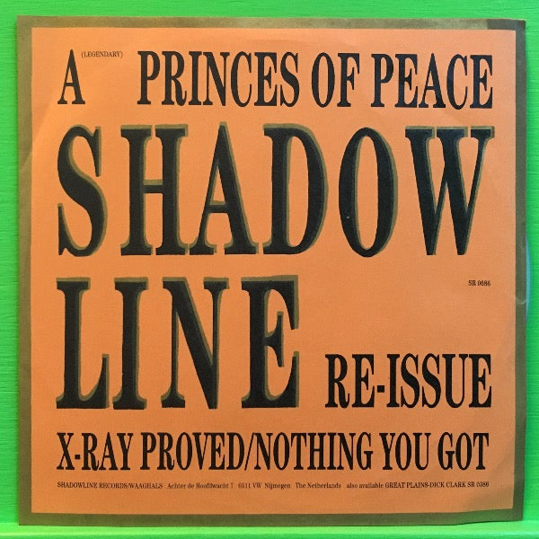 Princes Of Peace - X-Ray Proved | 7'' Picture Disc