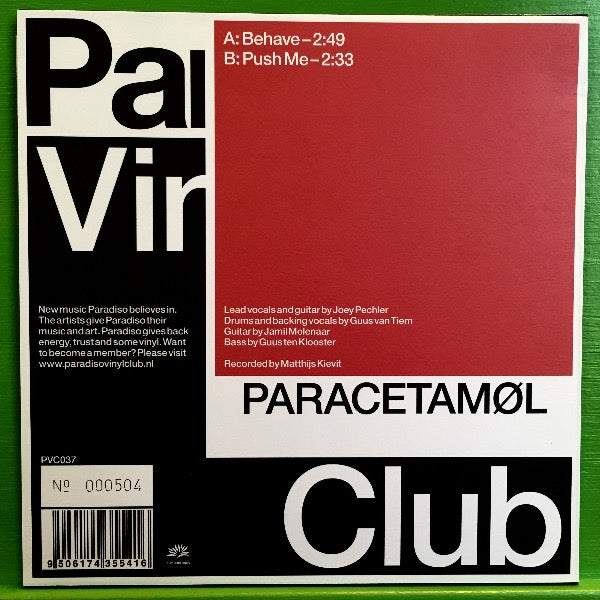 Paracetamøl - Behave | 7''